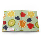 Fresh Fruit Salad Hardcover Matte Journal Paper products Pink Sweetheart