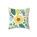 Fresh from the Flower Garden Square Pillow Home Decor Pink Sweetheart