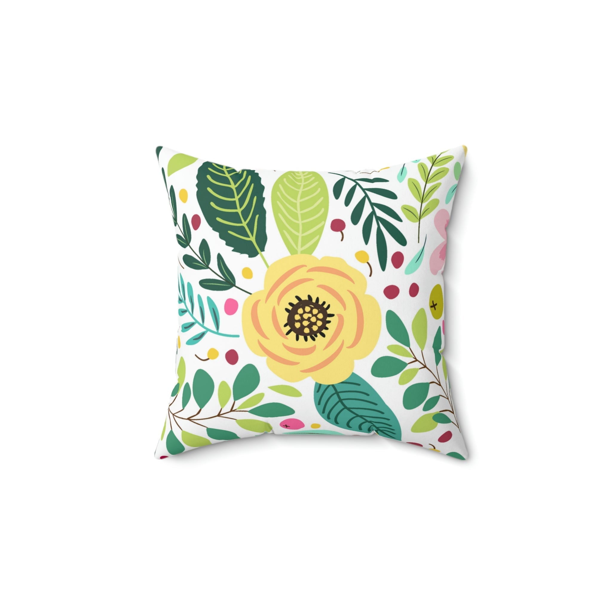 Fresh from the Flower Garden Square Pillow Home Decor Pink Sweetheart