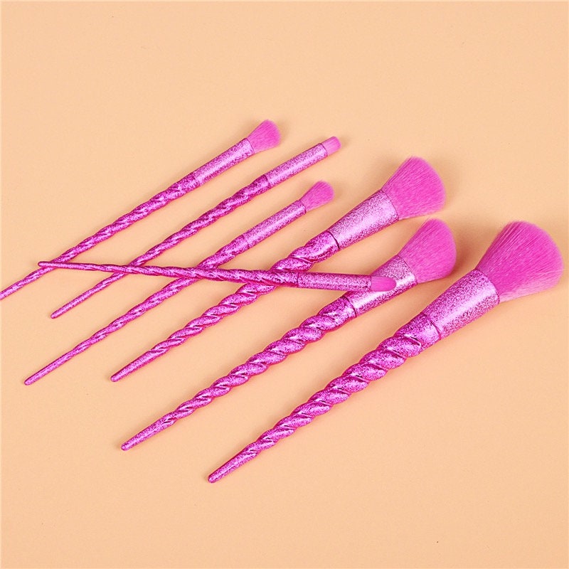 Frosted Unicorn Ombre Makeup Brush Set Makeup Brushes Pink Sweetheart