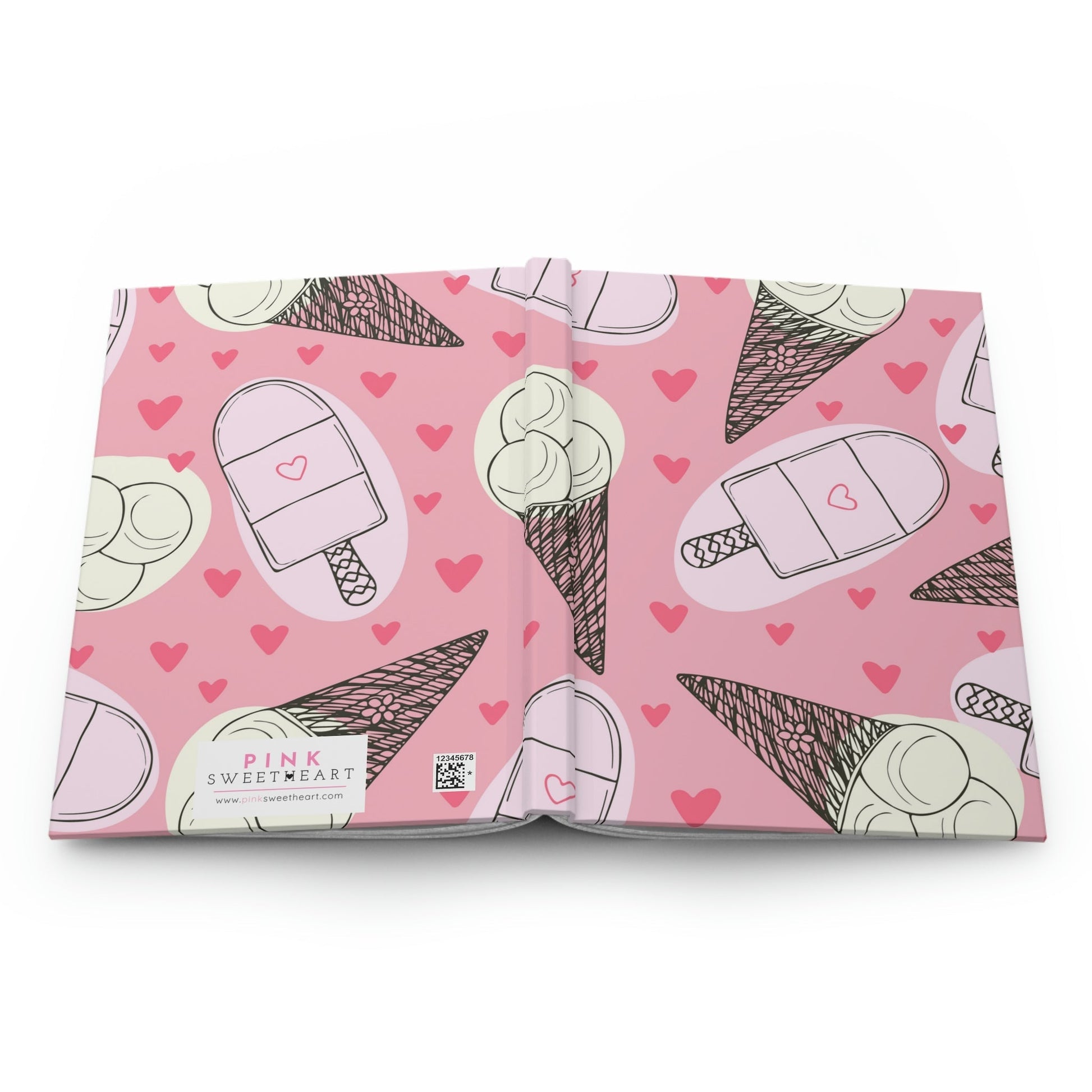 Frozen Sweet Treats Hardcover Matte Journal Paper products Pink Sweetheart