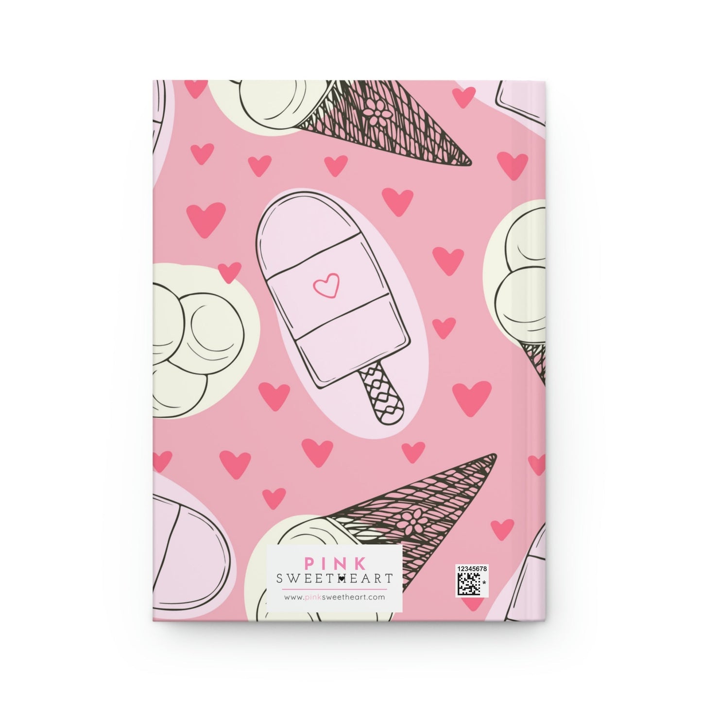 Frozen Sweet Treats Hardcover Matte Journal Paper products Pink Sweetheart