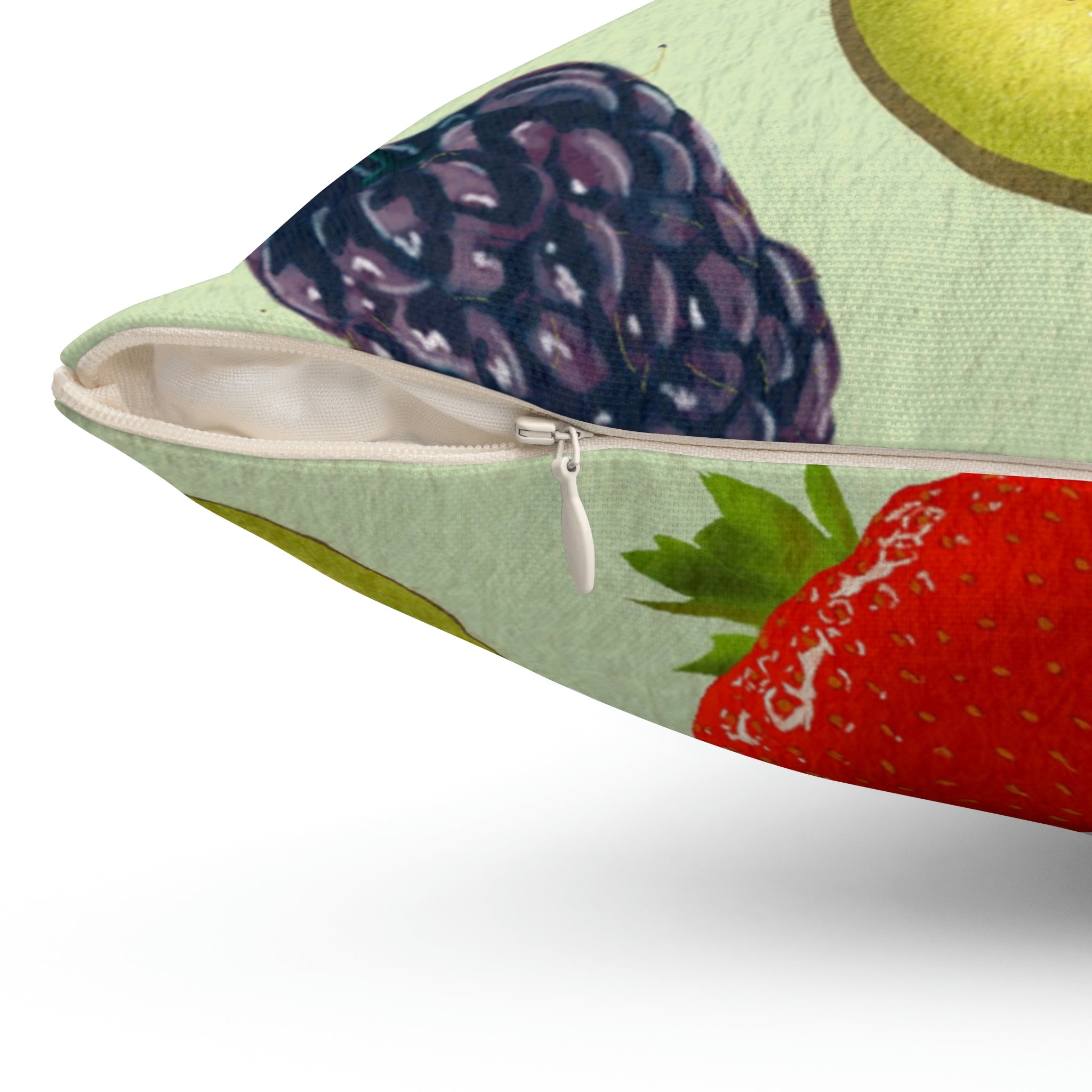 Fruit Salad Square Pillow Home Decor Pink Sweetheart