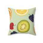 Fruit Salad Square Pillow Home Decor Pink Sweetheart