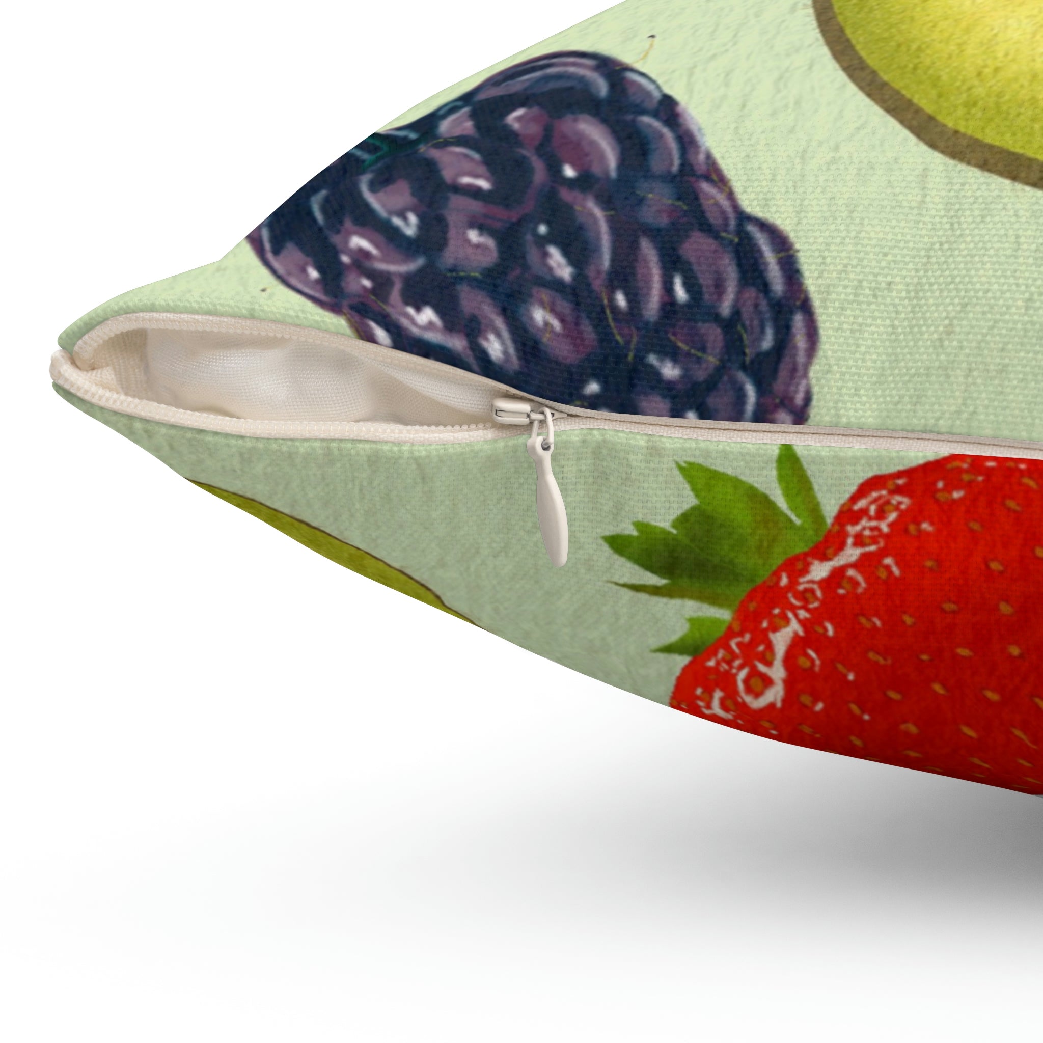 Fruit Salad Square Pillow Home Decor Pink Sweetheart