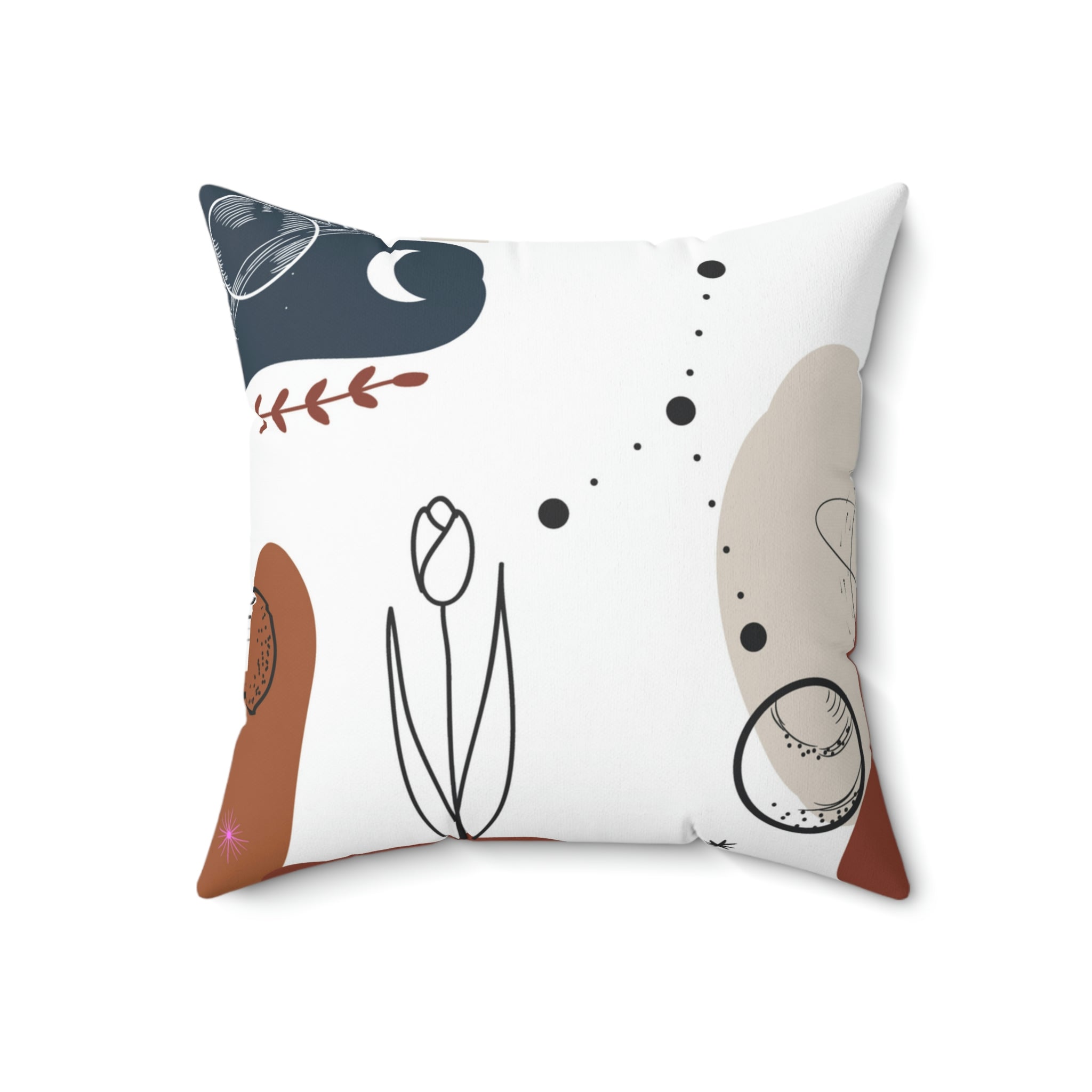 Fulfilling My Purpose Square Pillow Home Decor Pink Sweetheart