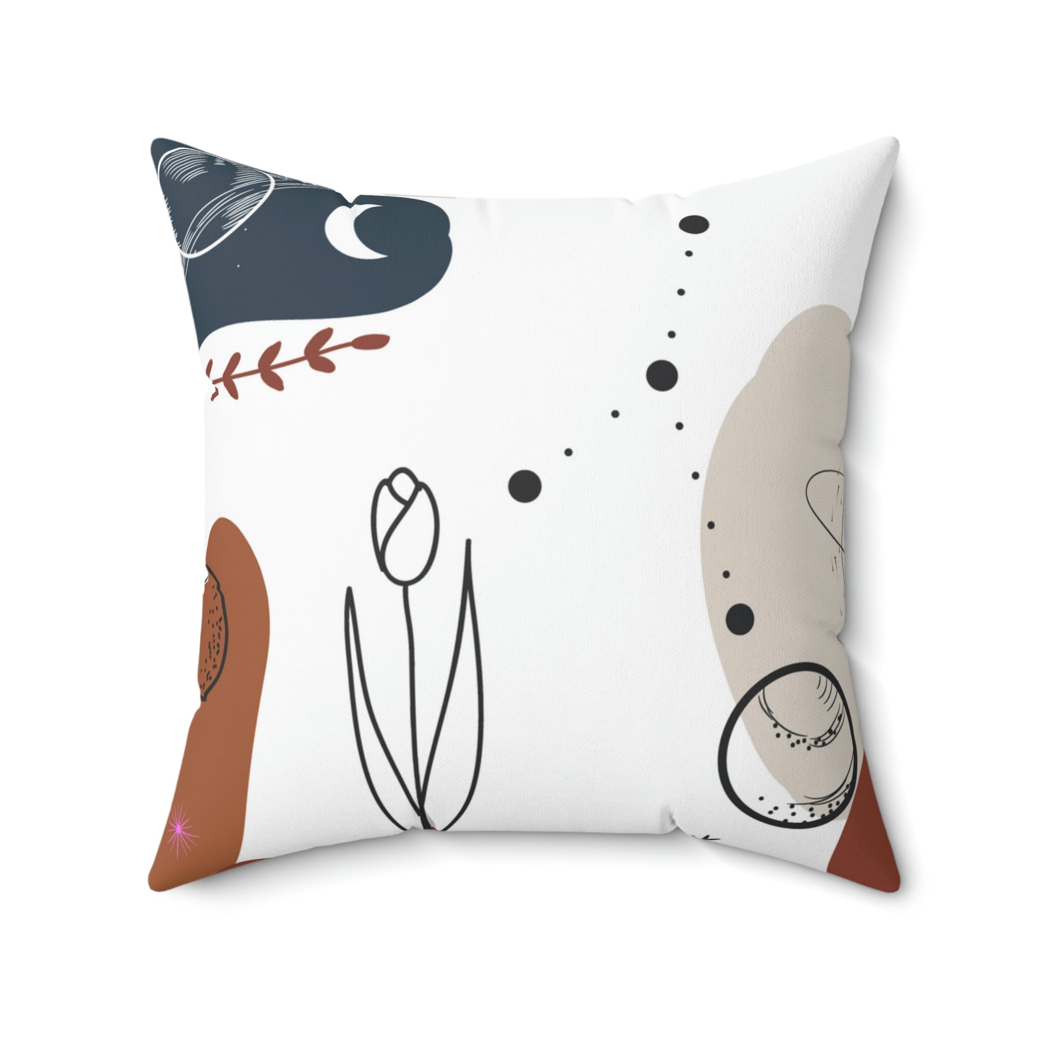 Fulfilling My Purpose Square Pillow Home Decor Pink Sweetheart