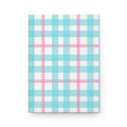 Gingham Hardcover Matte Journal Paper products Pink Sweetheart