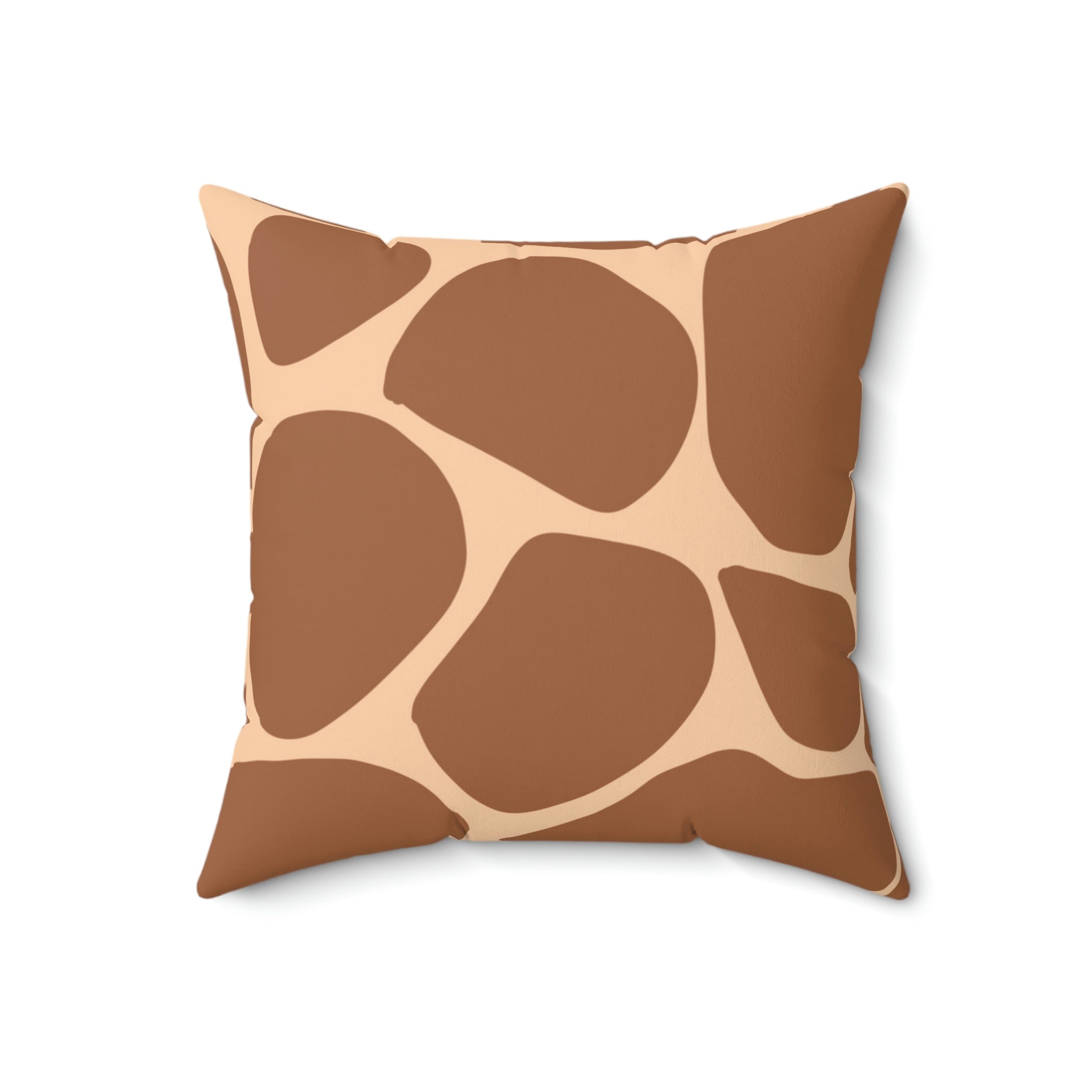 Giraffe Print Square Pillow Home Decor Pink Sweetheart