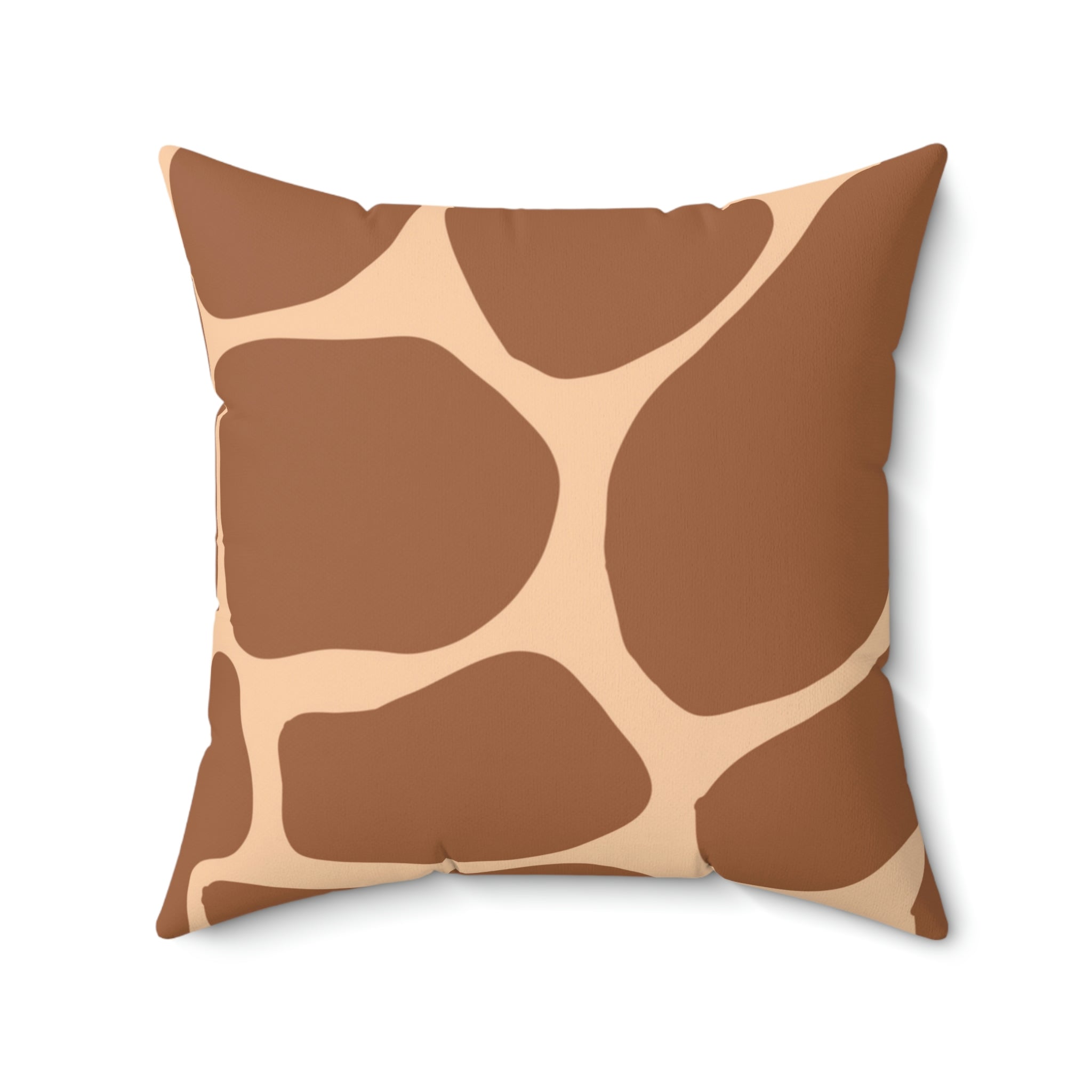 Giraffe Print Square Pillow Home Decor Pink Sweetheart