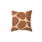 Giraffe Print Square Pillow Home Decor Pink Sweetheart