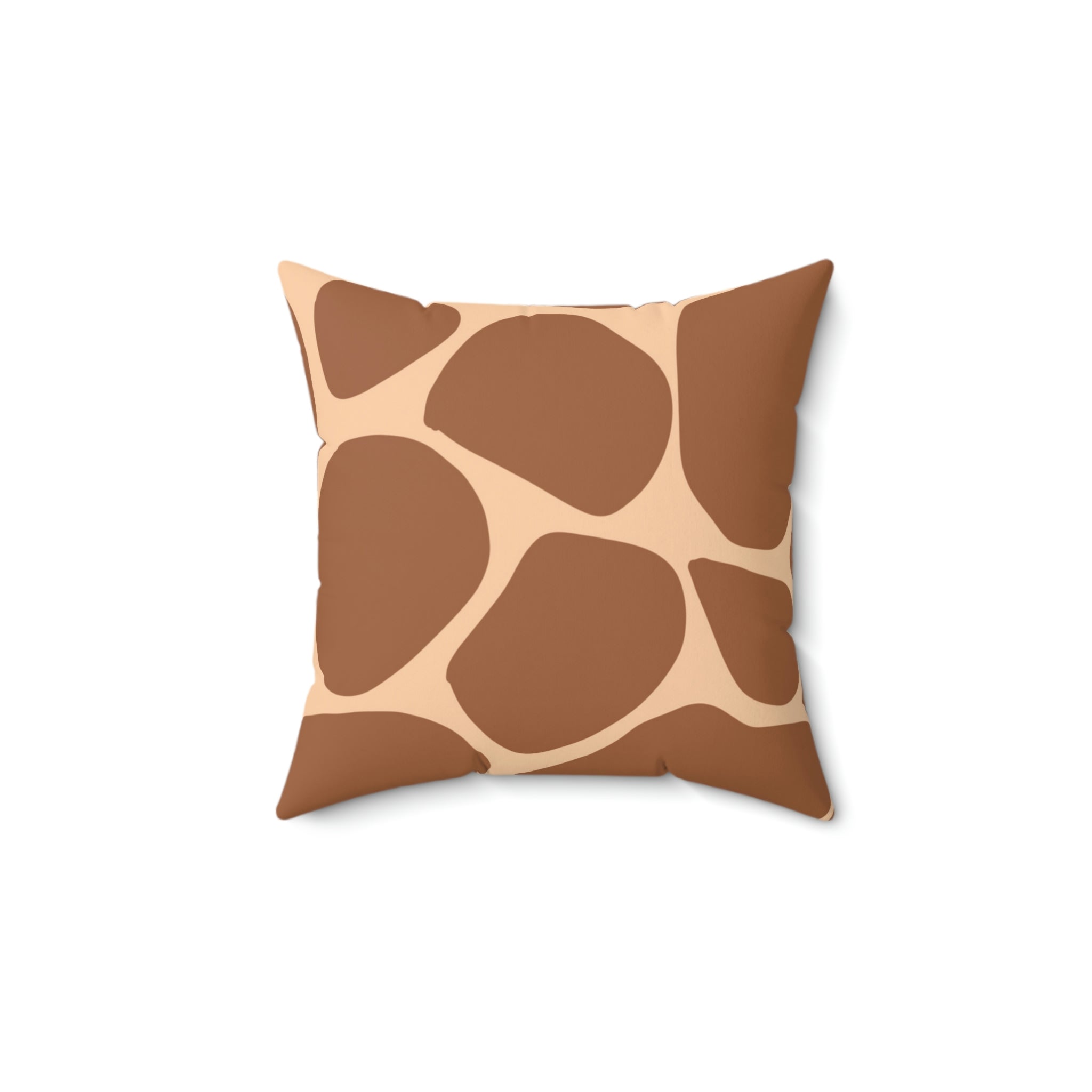 Giraffe Print Square Pillow Home Decor Pink Sweetheart