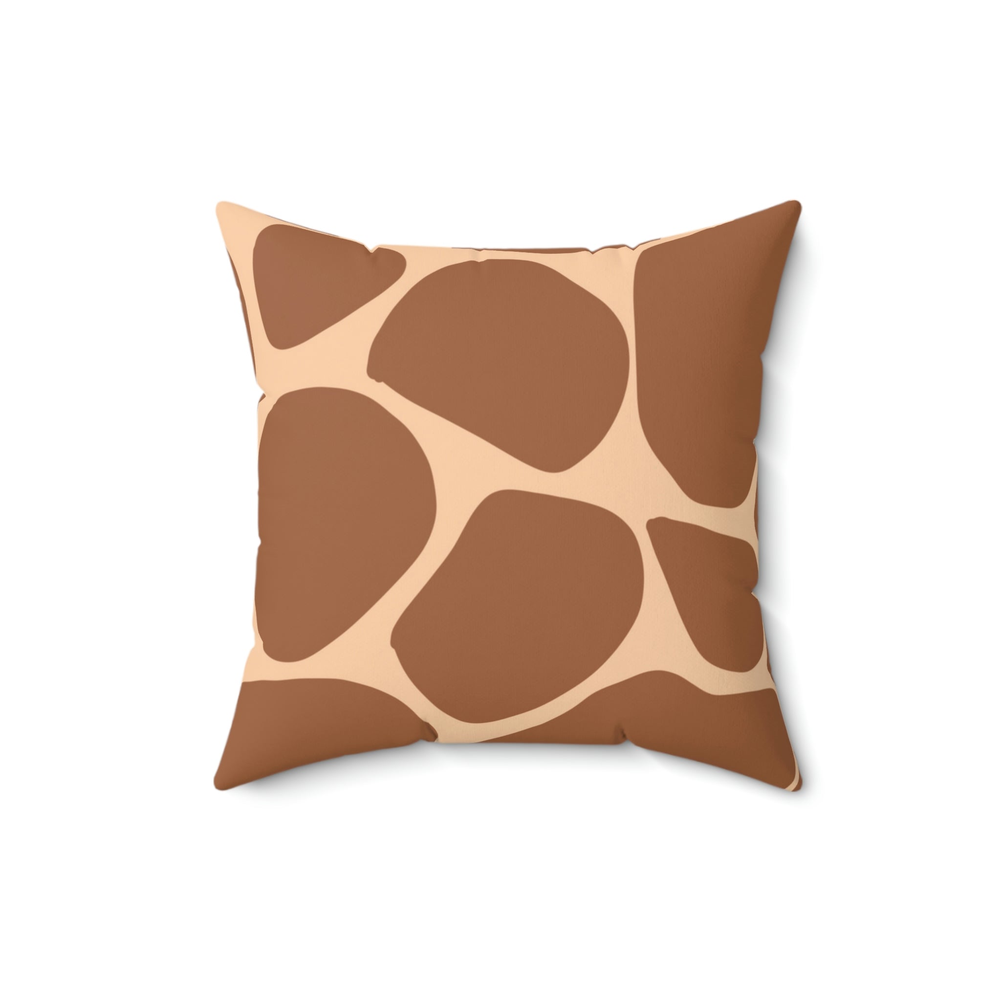 Giraffe Print Square Pillow Home Decor Pink Sweetheart