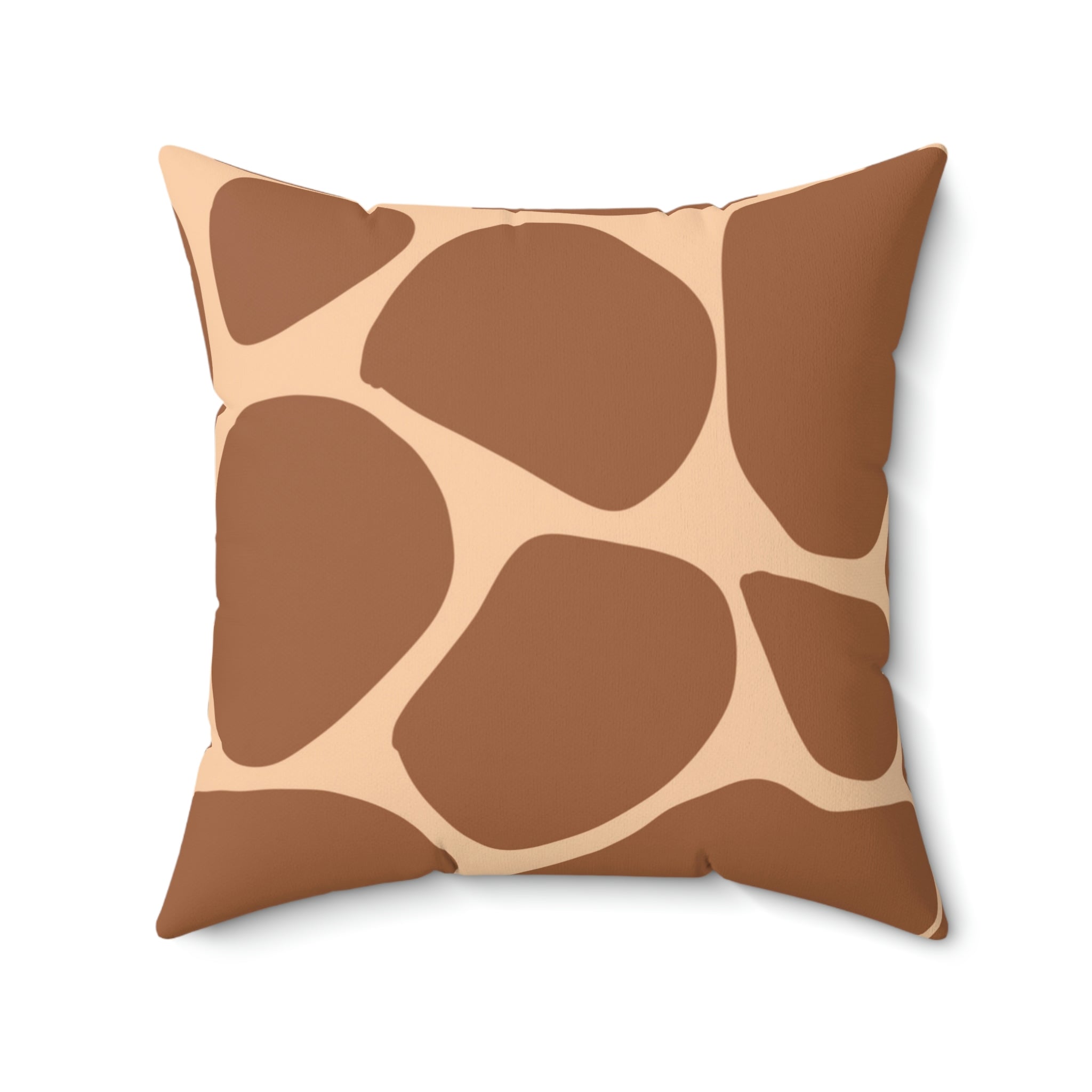 Giraffe Print Square Pillow Home Decor Pink Sweetheart