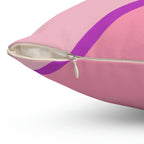Girls Love Stripes Square Pillow Home Decor Pink Sweetheart