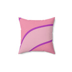 Girls Love Stripes Square Pillow Home Decor Pink Sweetheart