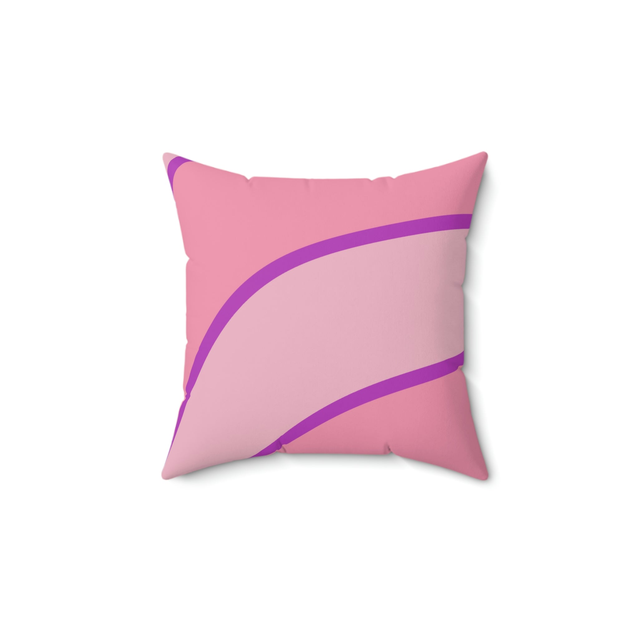 Girls Love Stripes Square Pillow Home Decor Pink Sweetheart