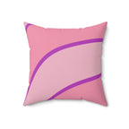 Girls Love Stripes Square Pillow Home Decor Pink Sweetheart