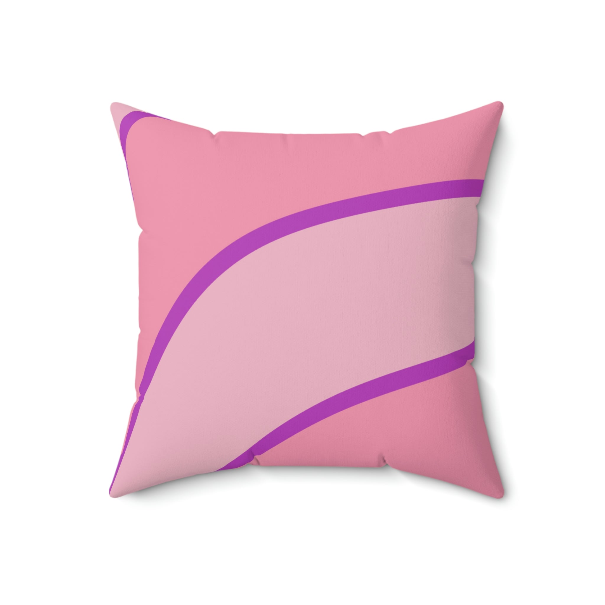 Girls Love Stripes Square Pillow Home Decor Pink Sweetheart