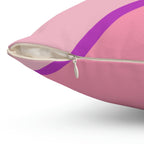 Girls Love Stripes Square Pillow Home Decor Pink Sweetheart