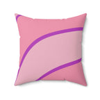 Girls Love Stripes Square Pillow Home Decor Pink Sweetheart