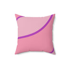 Girls Love Stripes Square Pillow Home Decor Pink Sweetheart
