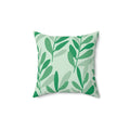 Green Plants Are Good Square Pillow - Pink Sweetheart