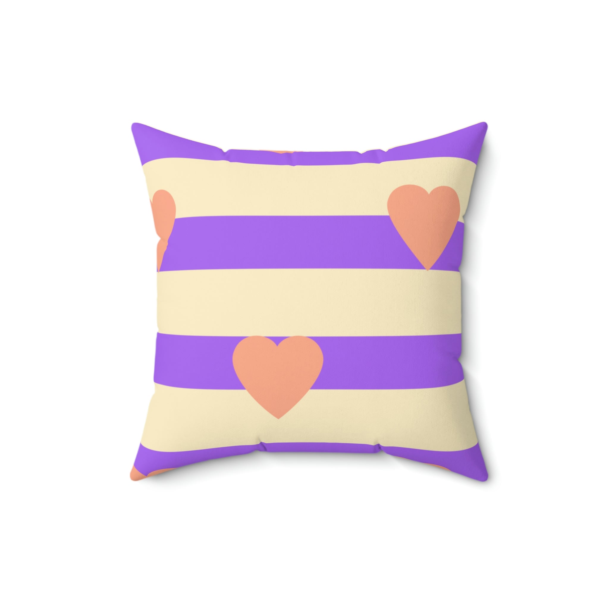 Heart on My Sleeve Square Pillow Home Decor Pink Sweetheart