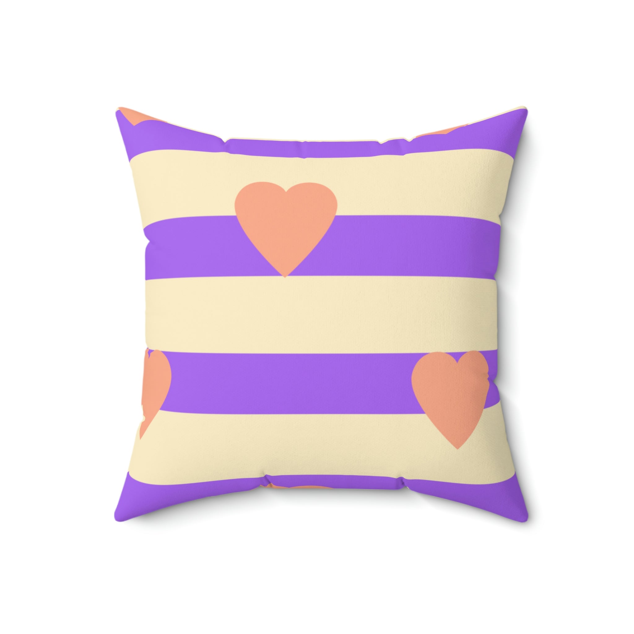 Heart on My Sleeve Square Pillow Home Decor Pink Sweetheart