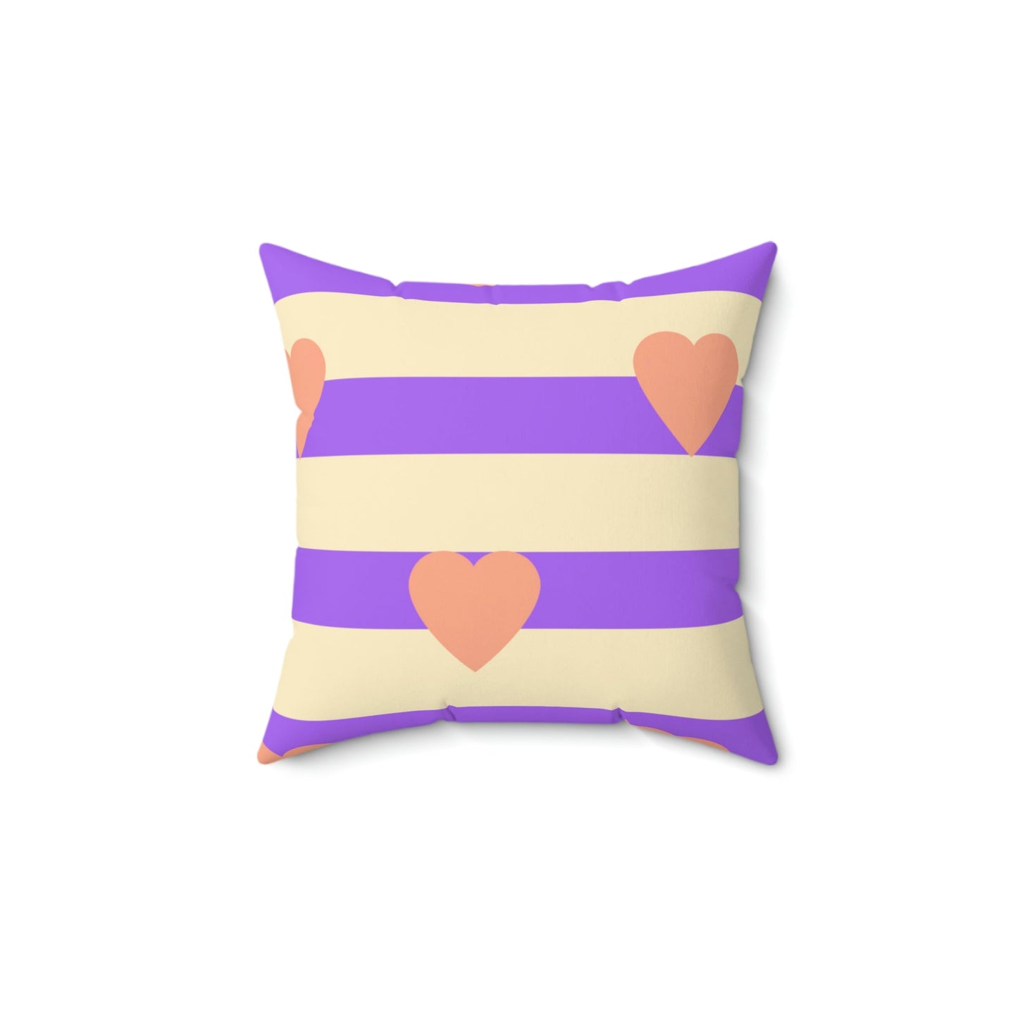 Heart on My Sleeve Square Pillow Home Decor Pink Sweetheart