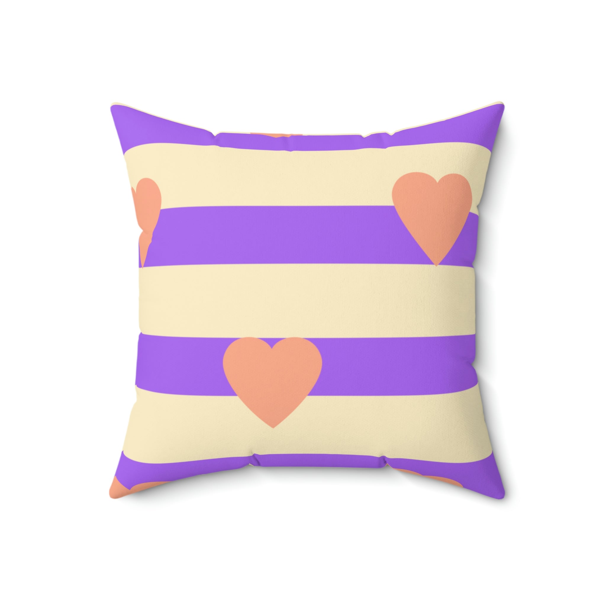 Heart on My Sleeve Square Pillow Home Decor Pink Sweetheart