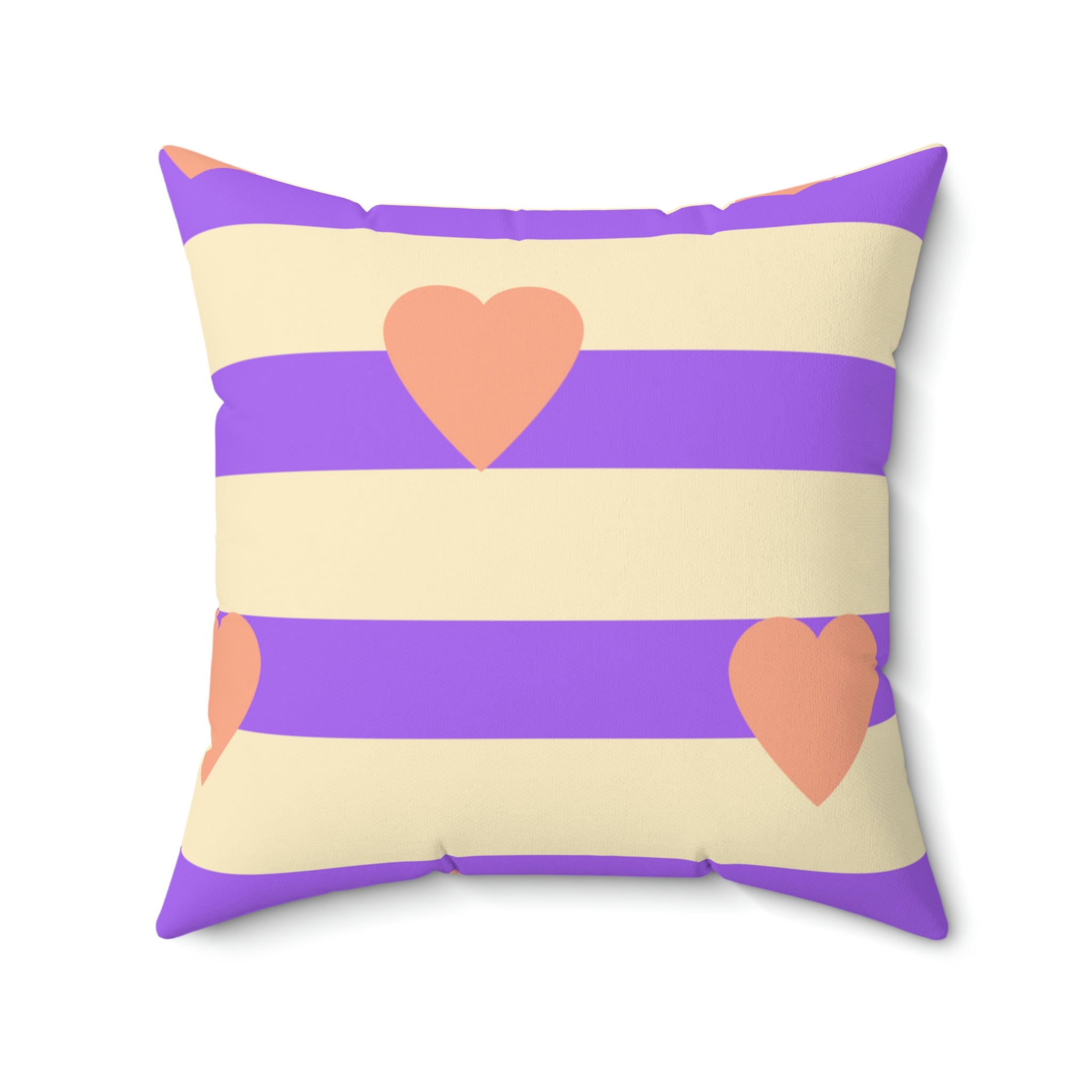 Heart on My Sleeve Square Pillow Home Decor Pink Sweetheart