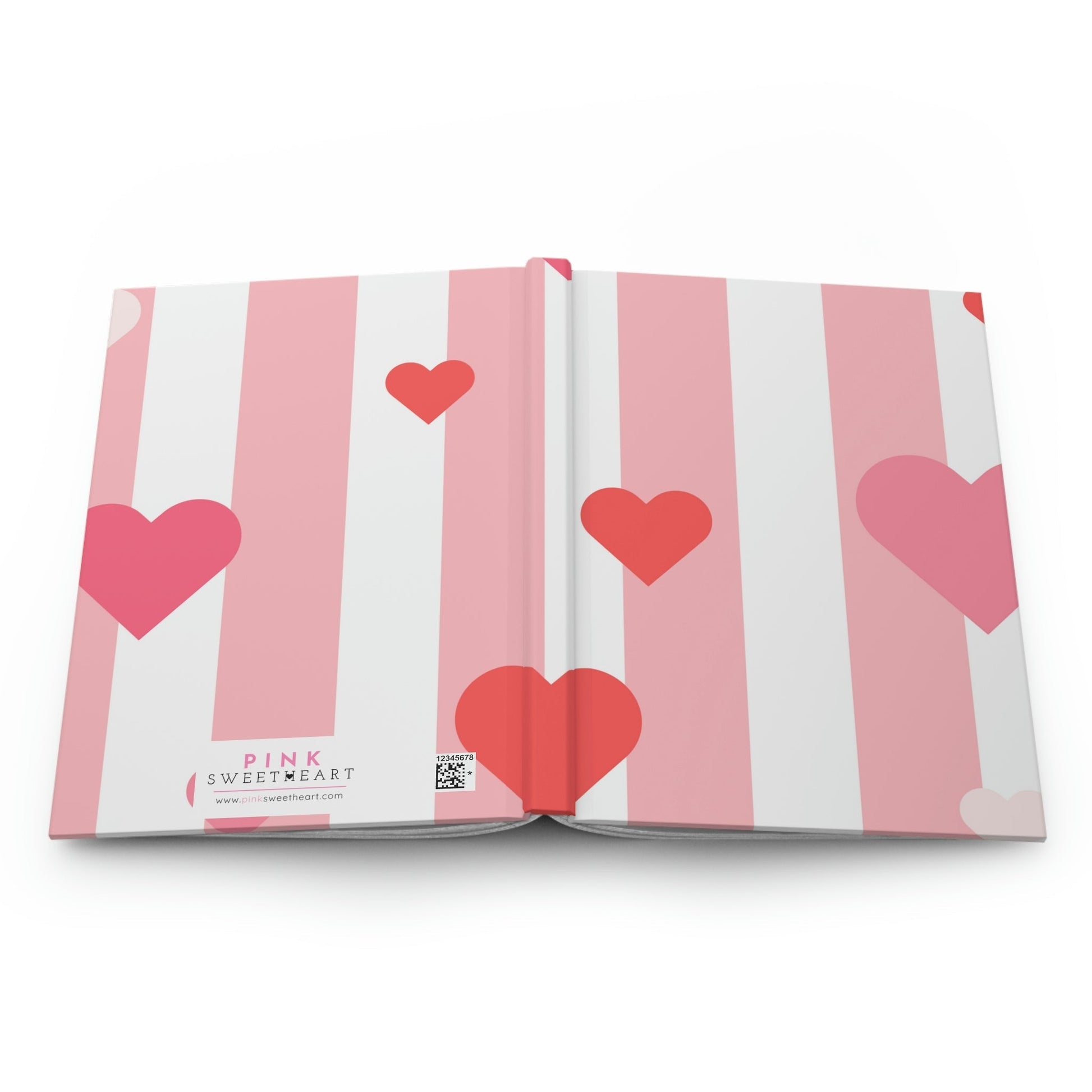Hearts of Love Hardcover Matte Journal Paper products Pink Sweetheart