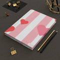 Hearts of Love Hardcover Matte Journal - Pink Sweetheart