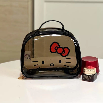 Hello Kitty Cosmetic Black Jelly Bag Cosmetic & Toiletry Bags Pink Sweetheart