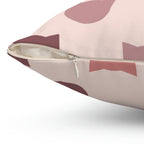 Here Kitty Kitty Square Pillow Home Decor Pink Sweetheart