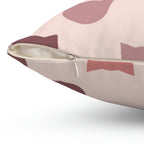 Here Kitty Kitty Square Pillow Home Decor Pink Sweetheart
