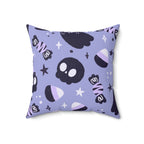 Holloween Fright Square Pillow Home Decor Pink Sweetheart