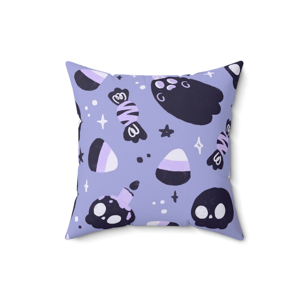 Holloween Fright Square Pillow Home Decor Pink Sweetheart