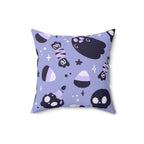 Holloween Fright Square Pillow Home Decor Pink Sweetheart