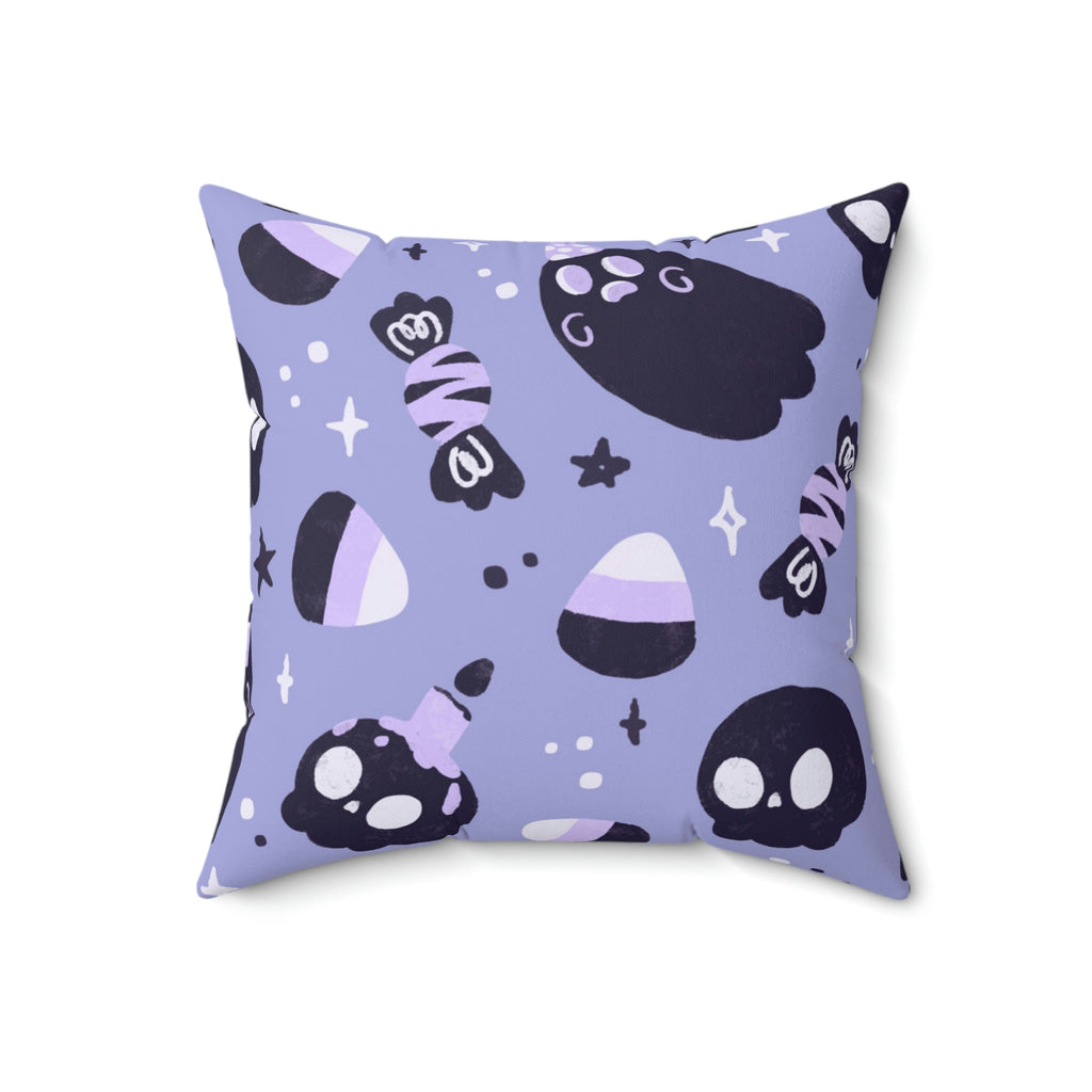 Holloween Fright Square Pillow Home Decor Pink Sweetheart