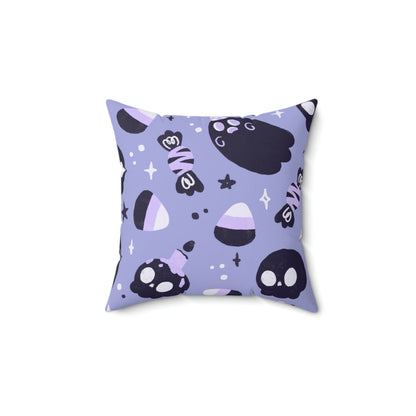 Holloween Fright Square Pillow Home Decor Pink Sweetheart