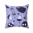 Holloween Fright Square Pillow Home Decor Pink Sweetheart