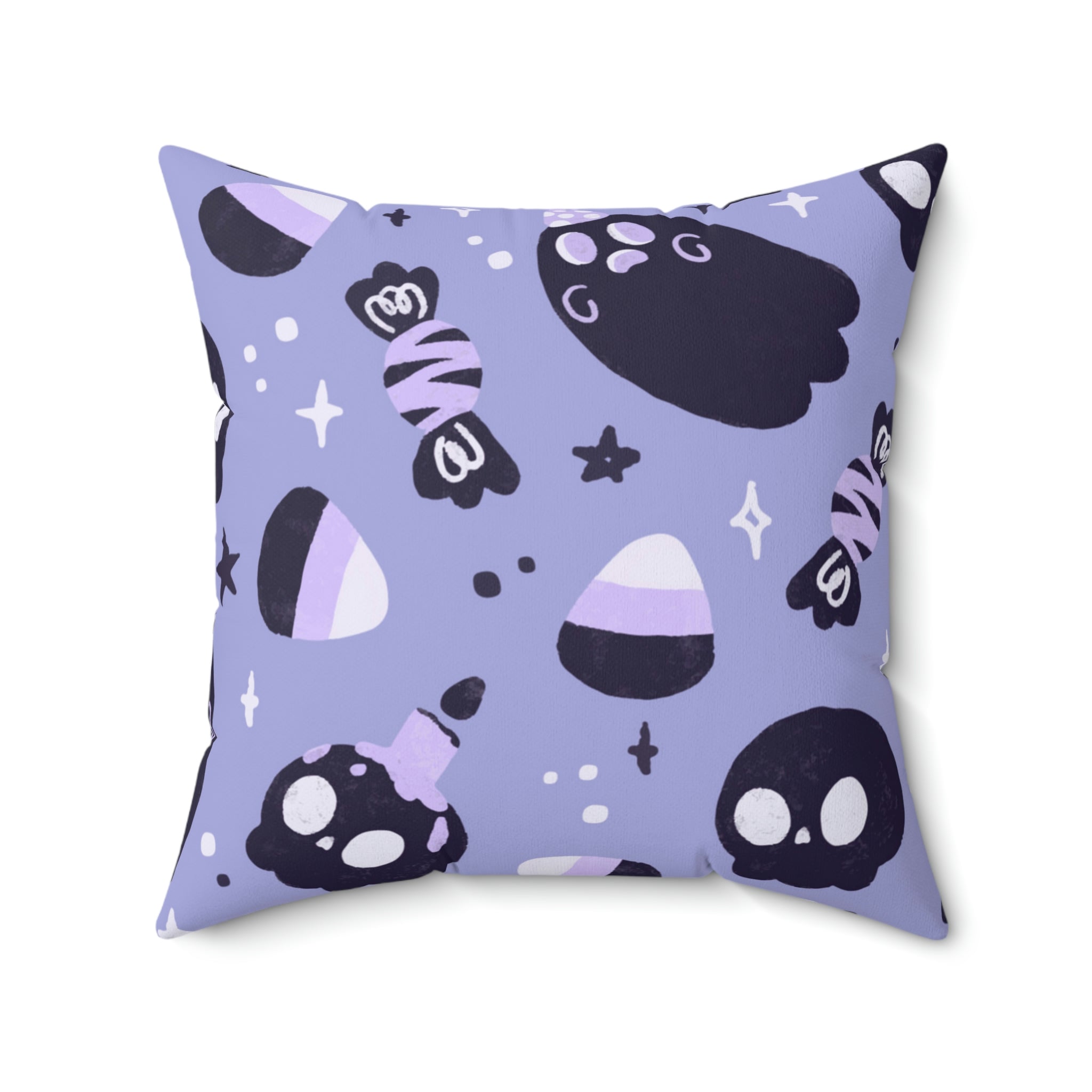 Holloween Fright Square Pillow Home Decor Pink Sweetheart