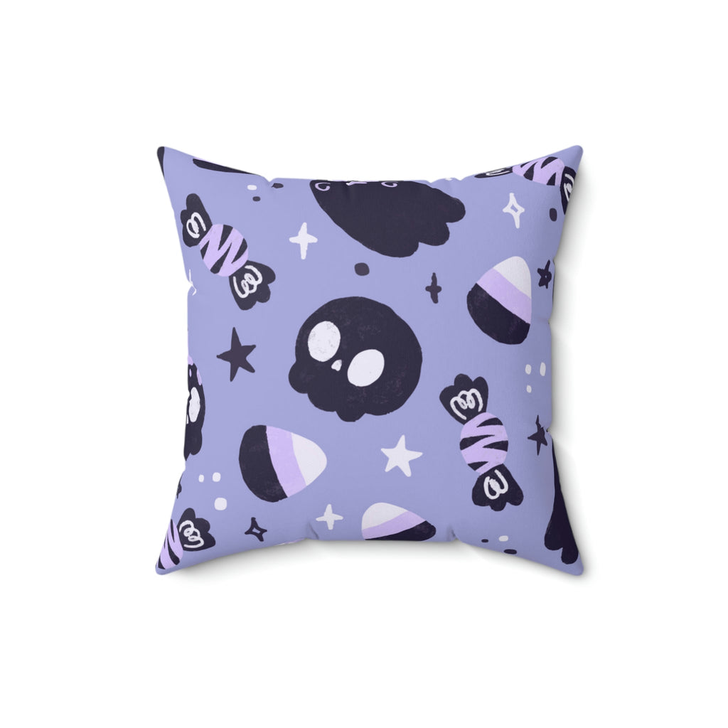 Holloween Fright Square Pillow Home Decor Pink Sweetheart
