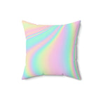 Holo Prism Square Pillow Home Decor Pink Sweetheart