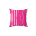 Hot Pink Pinstripe Square Pillow Home Decor Pink Sweetheart