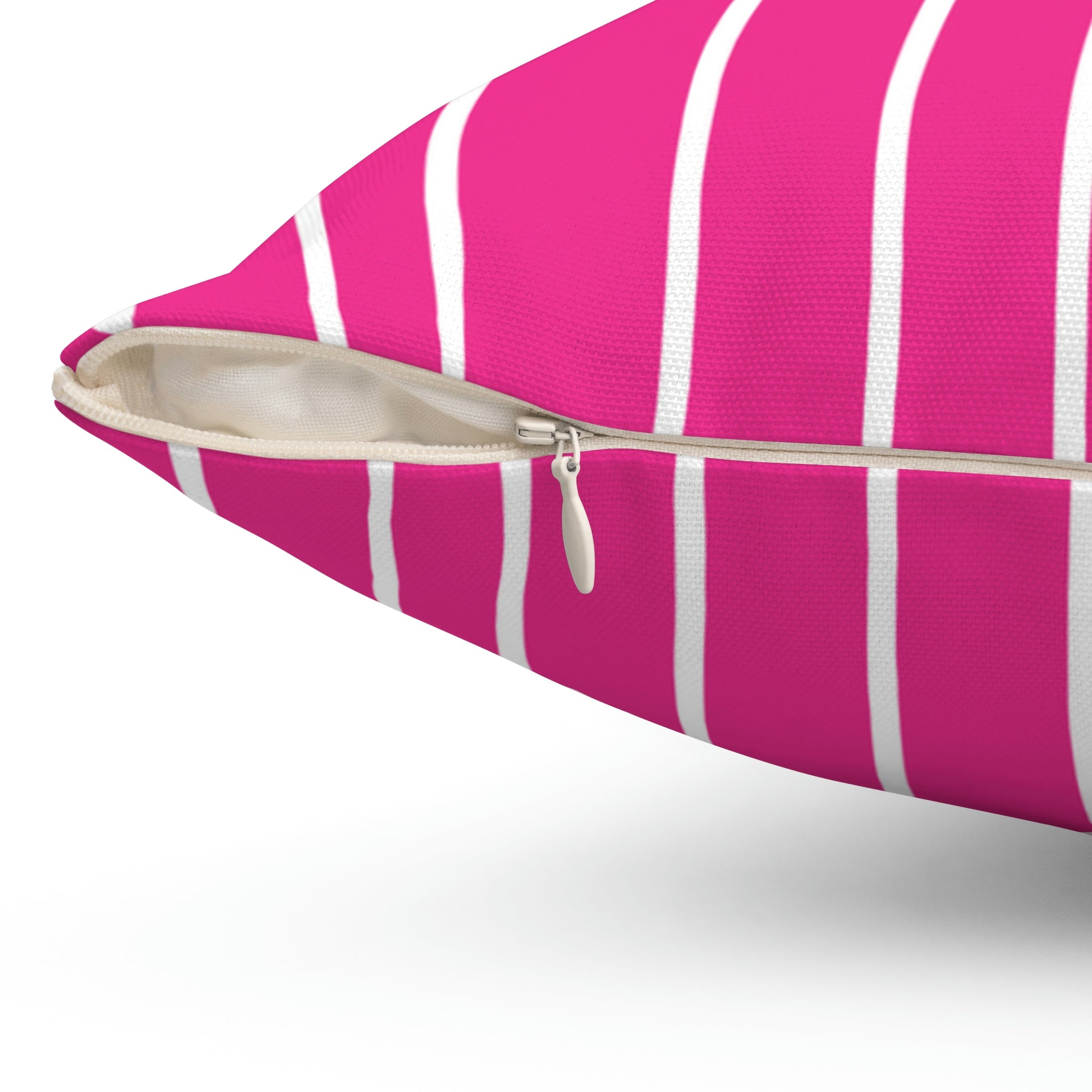 Hot Pink Pinstripe Square Pillow Home Decor Pink Sweetheart