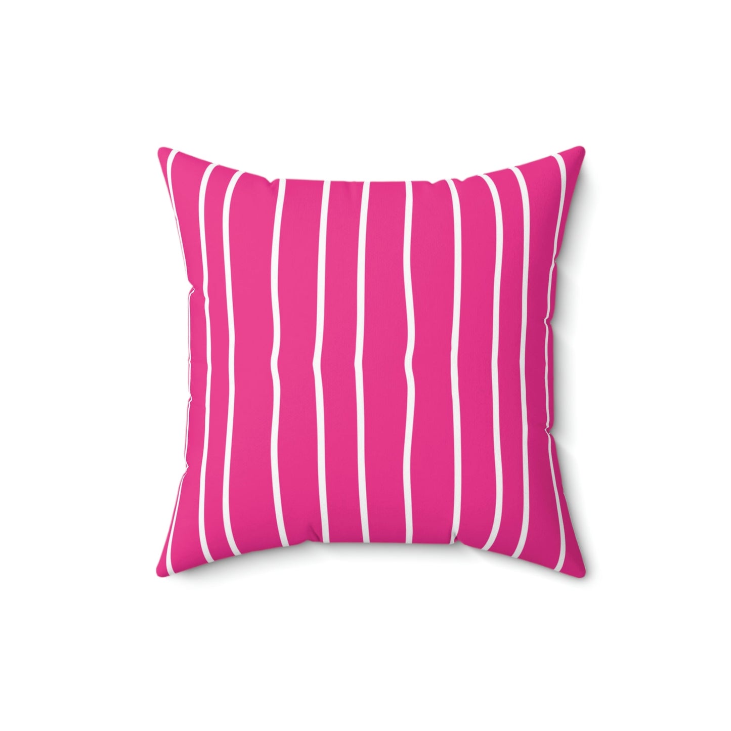 Hot Pink Pinstripe Square Pillow Home Decor Pink Sweetheart