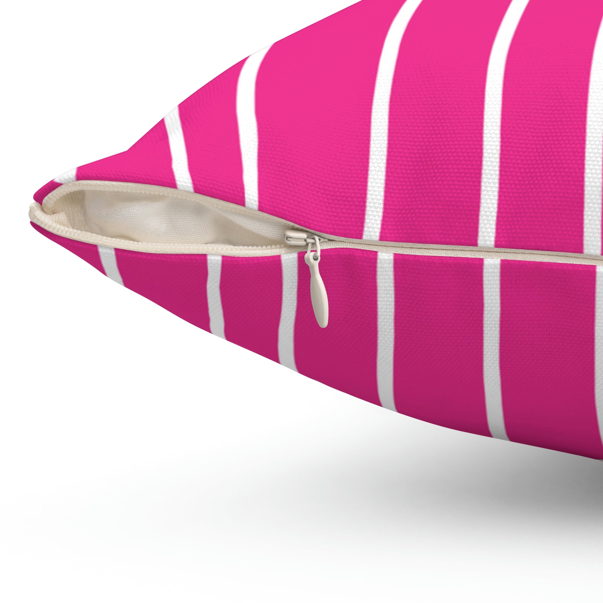 Hot Pink Pinstripe Square Pillow Home Decor Pink Sweetheart